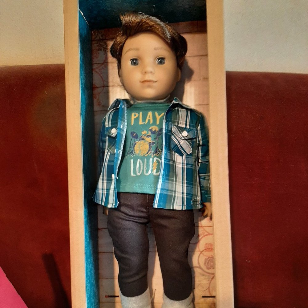 First Male American Girl Doll - Logan Everett, like new!